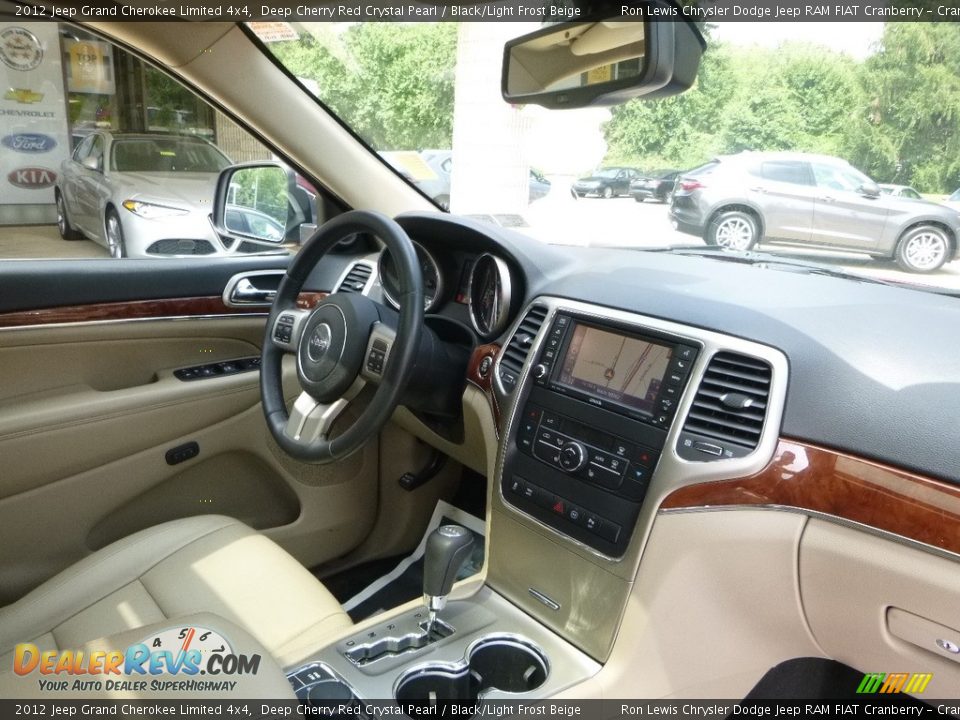 2012 Jeep Grand Cherokee Limited 4x4 Deep Cherry Red Crystal Pearl / Black/Light Frost Beige Photo #12