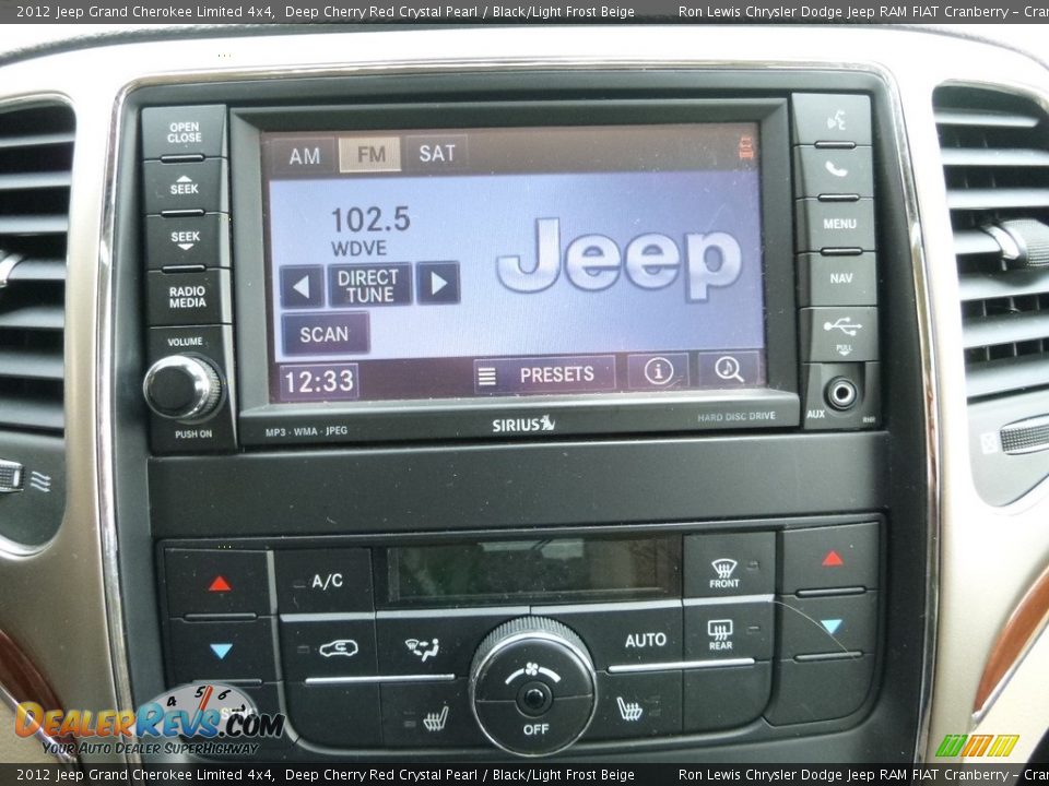 2012 Jeep Grand Cherokee Limited 4x4 Deep Cherry Red Crystal Pearl / Black/Light Frost Beige Photo #20