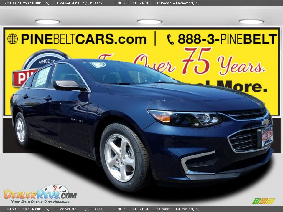 2018 Chevrolet Malibu LS Blue Velvet Metallic / Jet Black Photo #1