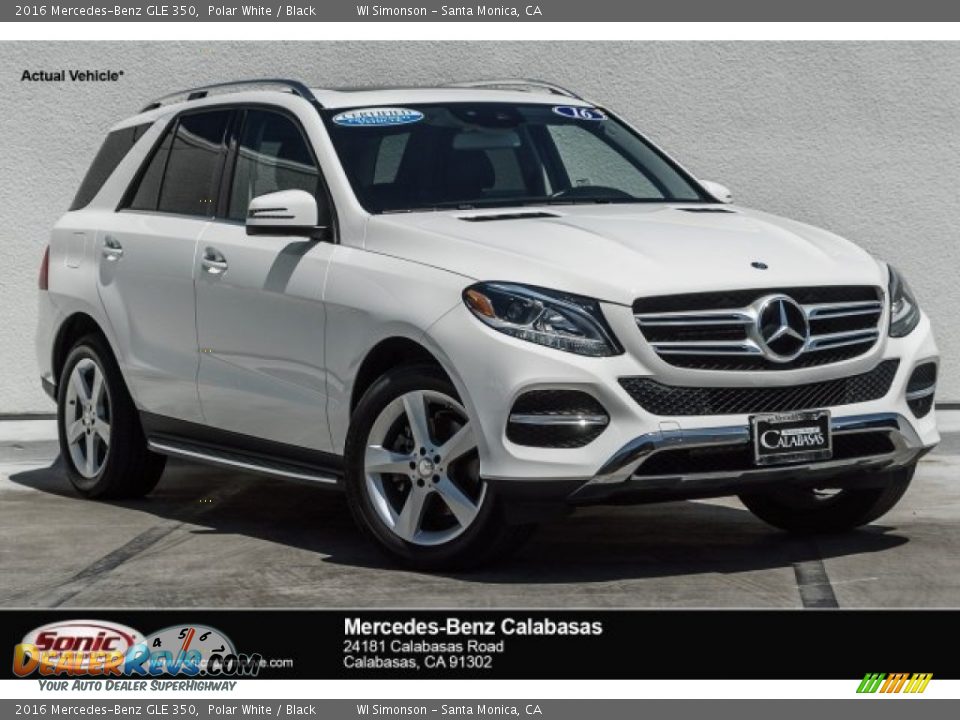 2016 Mercedes-Benz GLE 350 Polar White / Black Photo #1