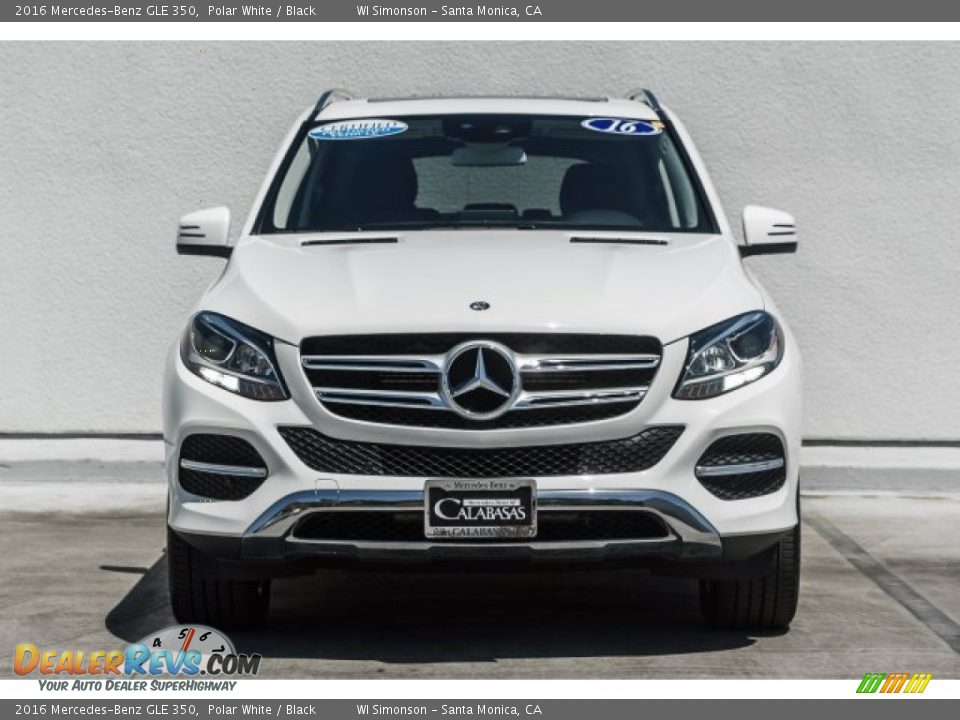 2016 Mercedes-Benz GLE 350 Polar White / Black Photo #2