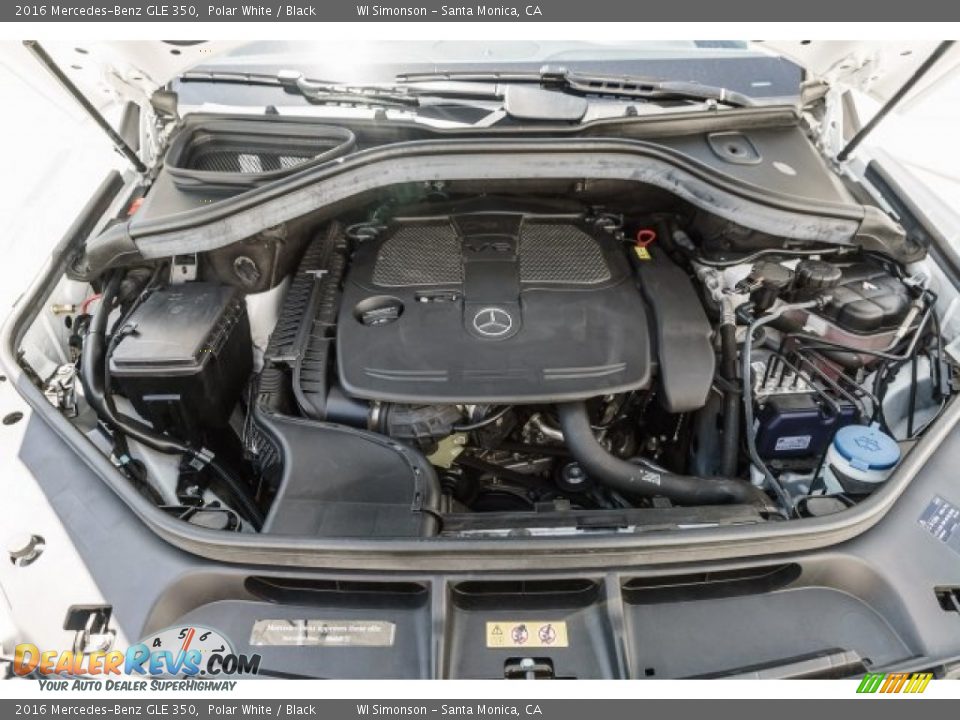 2016 Mercedes-Benz GLE 350 Polar White / Black Photo #9