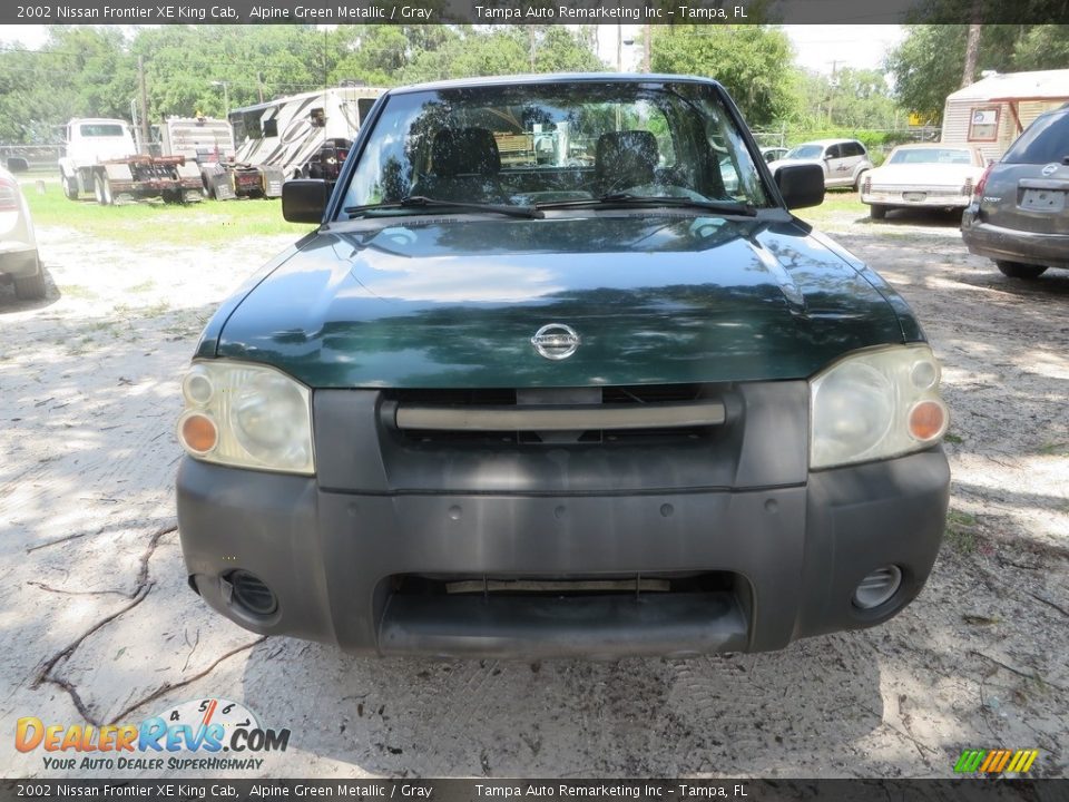 2002 Nissan Frontier XE King Cab Alpine Green Metallic / Gray Photo #1