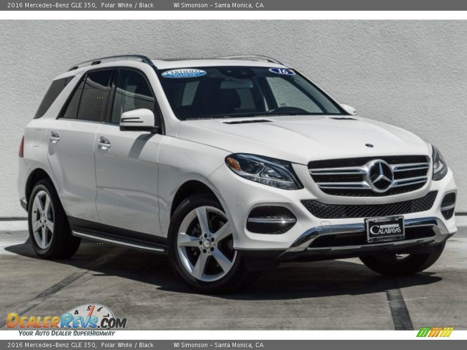 2016 Mercedes-Benz GLE 350 Polar White / Black Photo #12