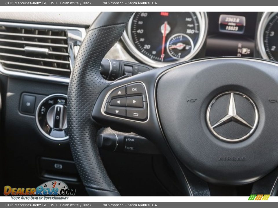 2016 Mercedes-Benz GLE 350 Polar White / Black Photo #15