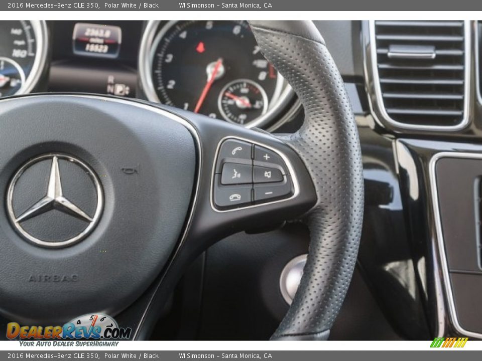2016 Mercedes-Benz GLE 350 Polar White / Black Photo #16