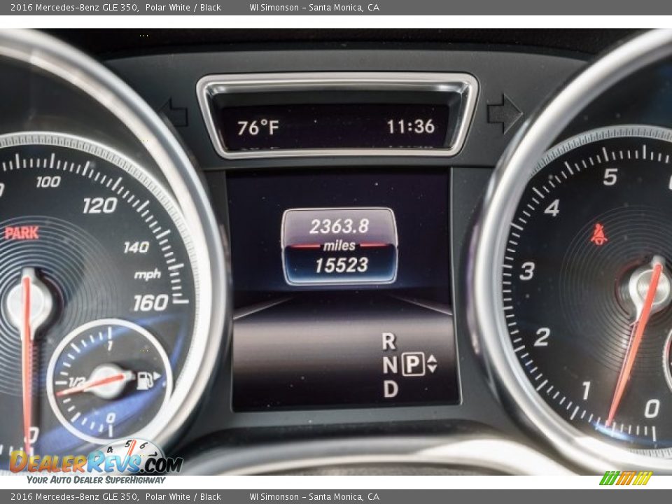 2016 Mercedes-Benz GLE 350 Polar White / Black Photo #30