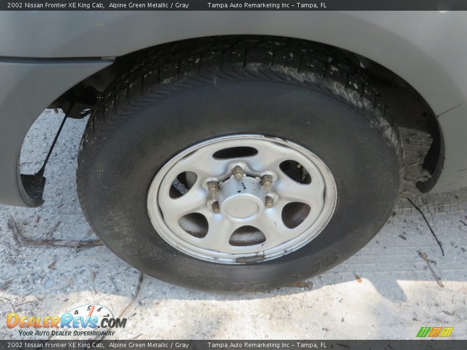 2002 Nissan Frontier XE King Cab Alpine Green Metallic / Gray Photo #26