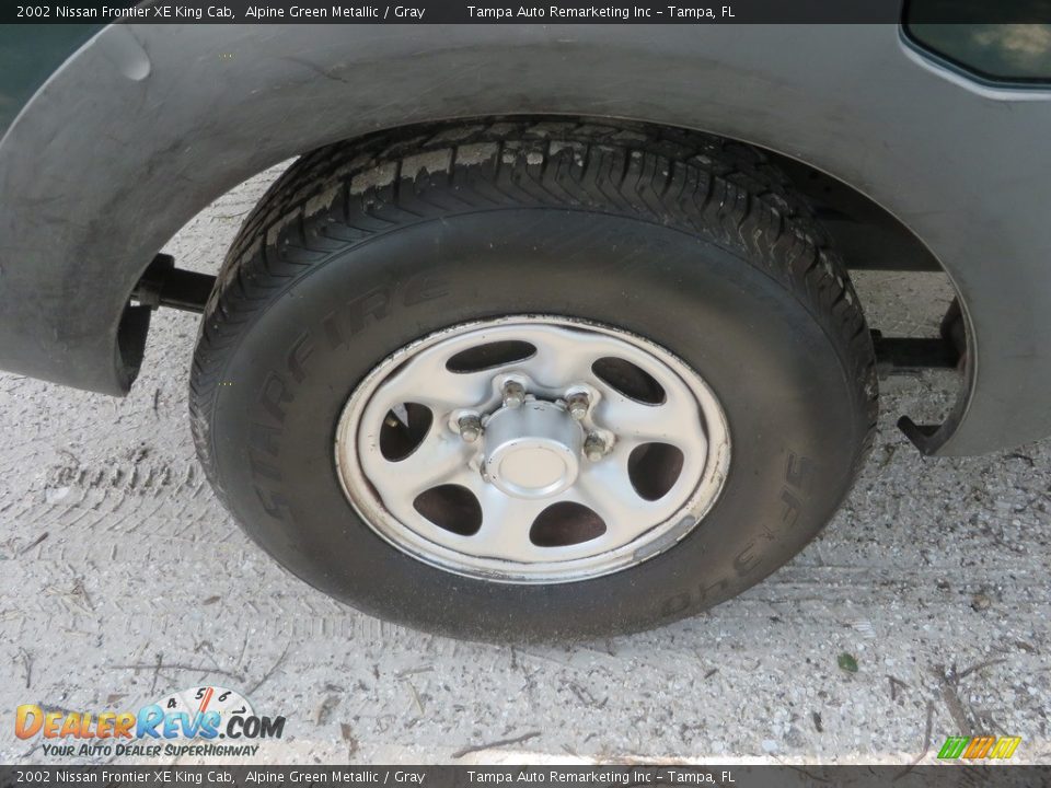 2002 Nissan Frontier XE King Cab Alpine Green Metallic / Gray Photo #29
