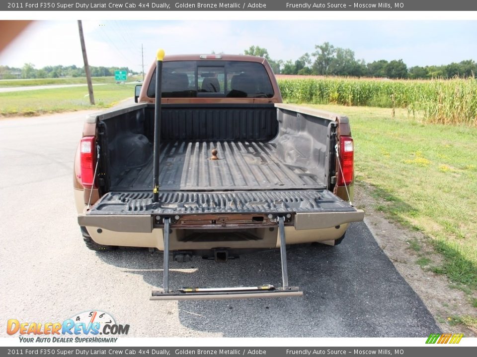 2011 Ford F350 Super Duty Lariat Crew Cab 4x4 Dually Golden Bronze Metallic / Adobe Photo #5