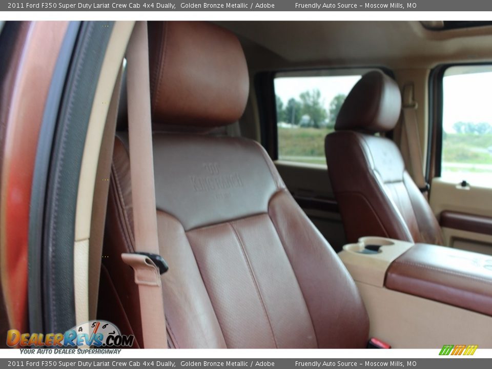 2011 Ford F350 Super Duty Lariat Crew Cab 4x4 Dually Golden Bronze Metallic / Adobe Photo #11