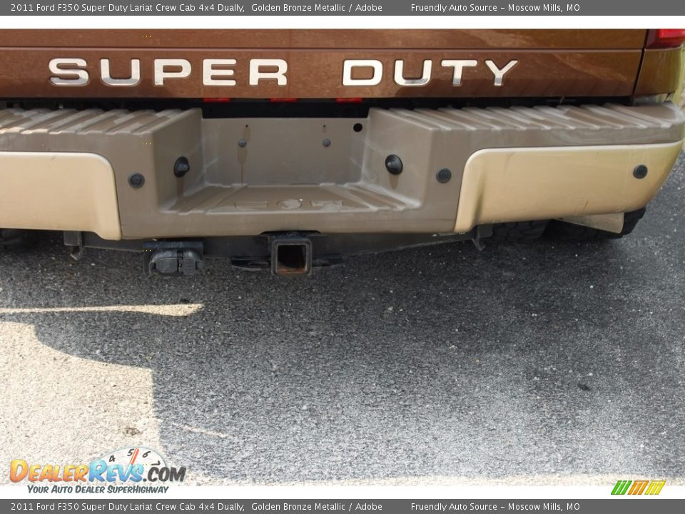 2011 Ford F350 Super Duty Lariat Crew Cab 4x4 Dually Golden Bronze Metallic / Adobe Photo #12