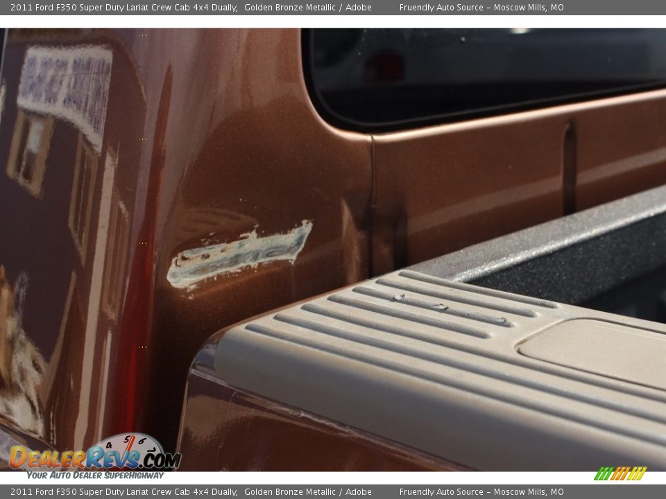 2011 Ford F350 Super Duty Lariat Crew Cab 4x4 Dually Golden Bronze Metallic / Adobe Photo #15