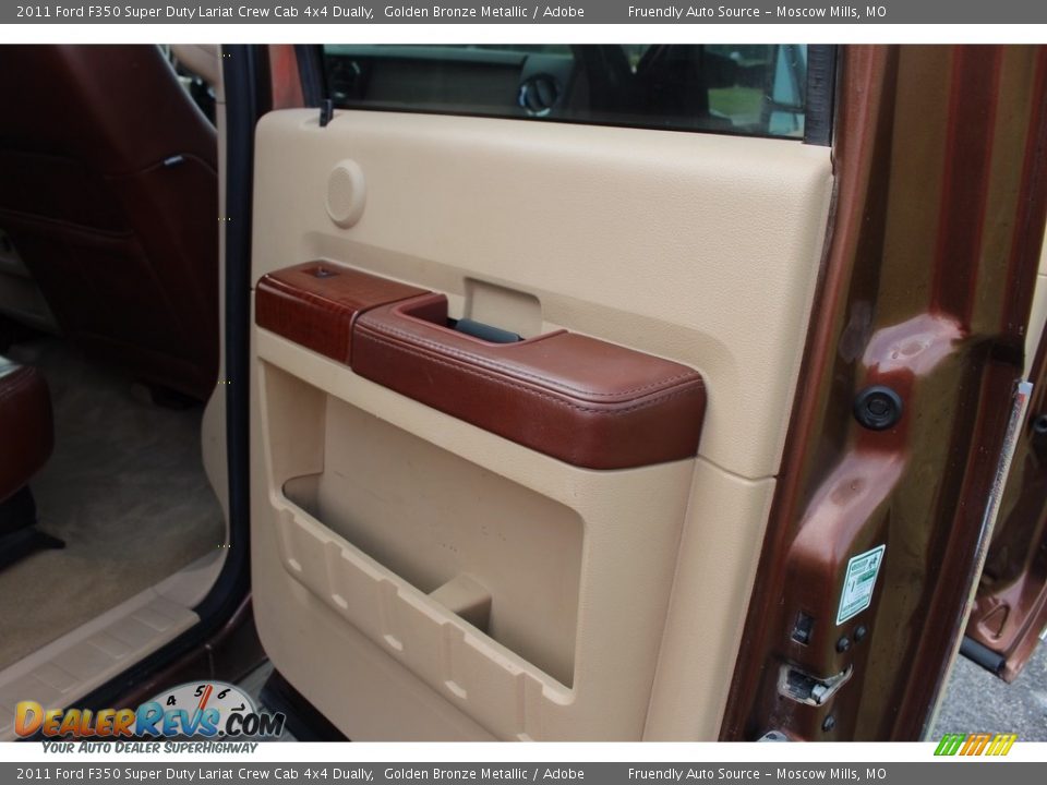 2011 Ford F350 Super Duty Lariat Crew Cab 4x4 Dually Golden Bronze Metallic / Adobe Photo #16