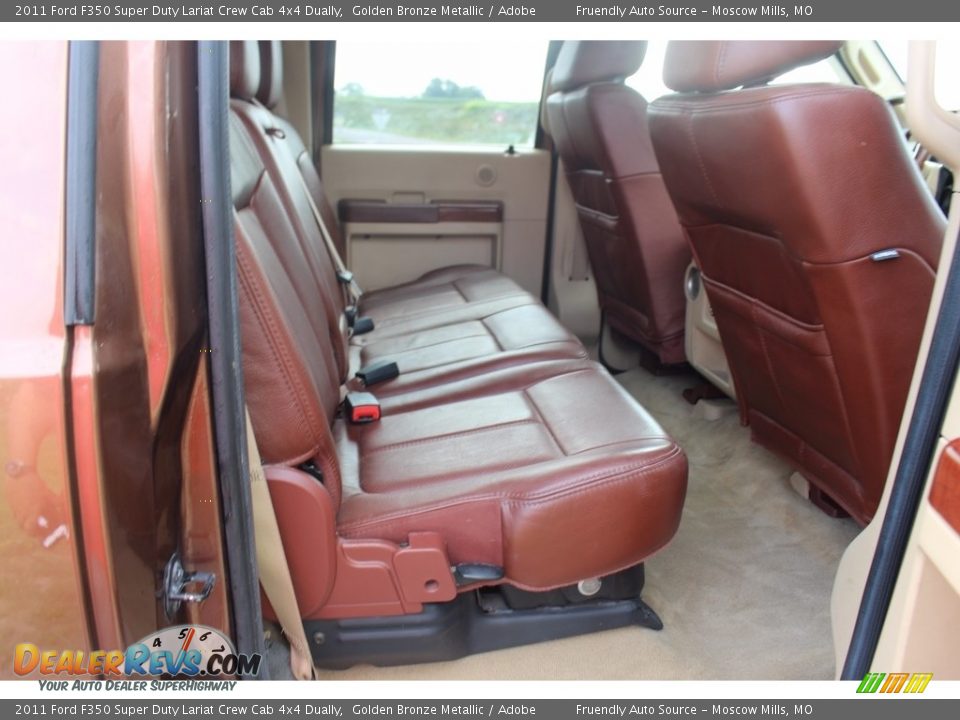 2011 Ford F350 Super Duty Lariat Crew Cab 4x4 Dually Golden Bronze Metallic / Adobe Photo #17
