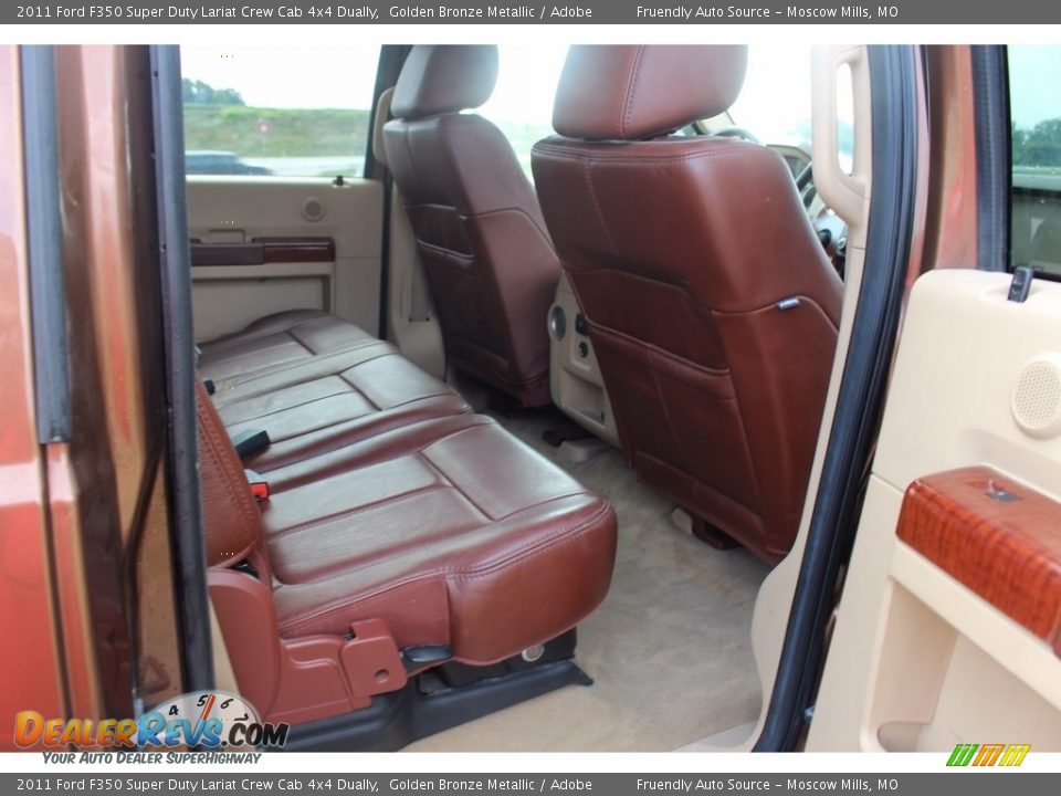 2011 Ford F350 Super Duty Lariat Crew Cab 4x4 Dually Golden Bronze Metallic / Adobe Photo #18