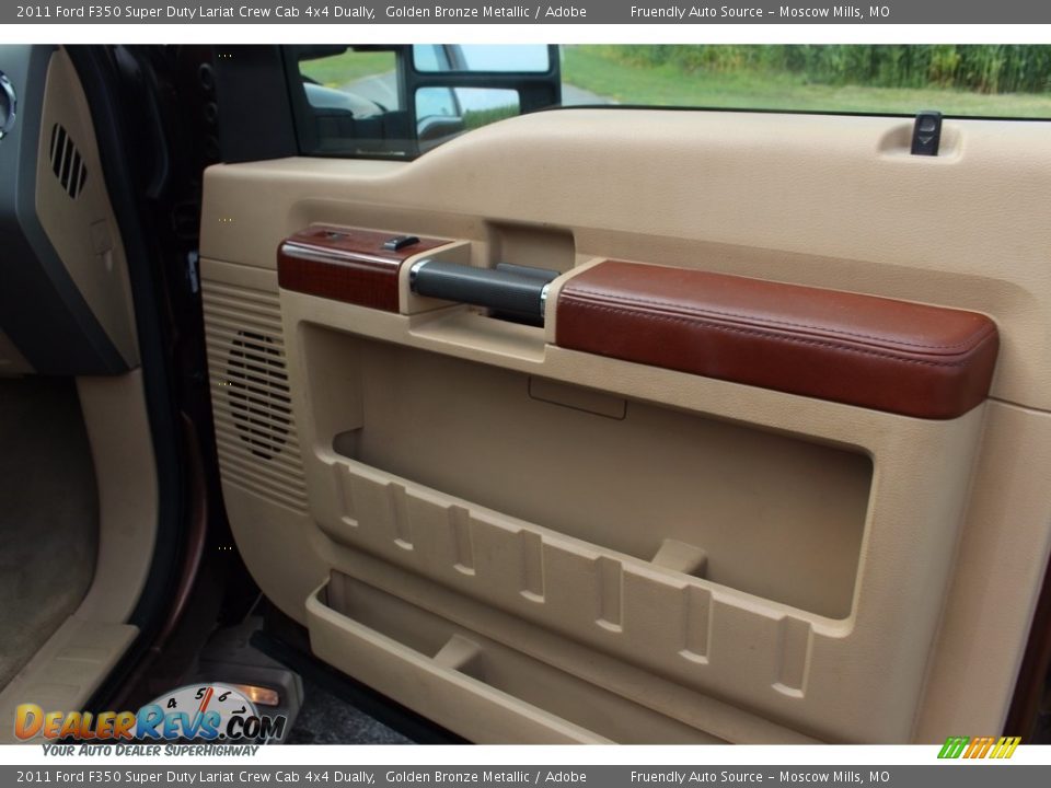 2011 Ford F350 Super Duty Lariat Crew Cab 4x4 Dually Golden Bronze Metallic / Adobe Photo #19