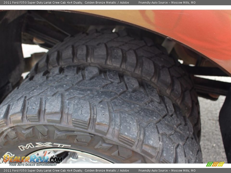 2011 Ford F350 Super Duty Lariat Crew Cab 4x4 Dually Golden Bronze Metallic / Adobe Photo #21