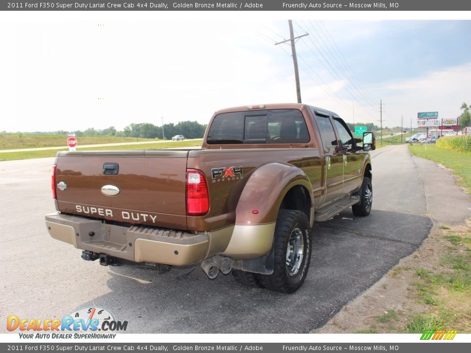 2011 Ford F350 Super Duty Lariat Crew Cab 4x4 Dually Golden Bronze Metallic / Adobe Photo #24