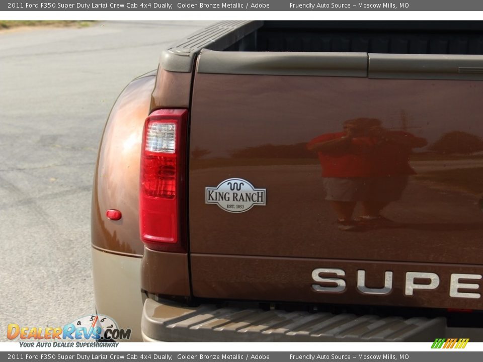 2011 Ford F350 Super Duty Lariat Crew Cab 4x4 Dually Golden Bronze Metallic / Adobe Photo #27