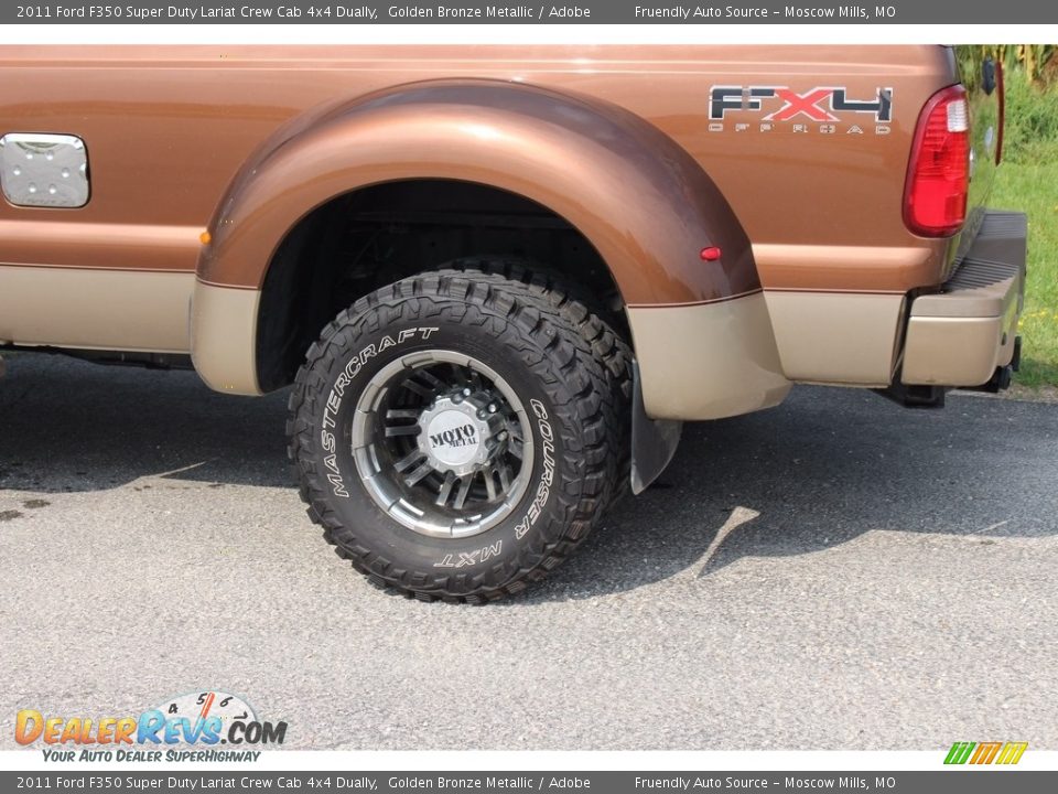 2011 Ford F350 Super Duty Lariat Crew Cab 4x4 Dually Golden Bronze Metallic / Adobe Photo #29