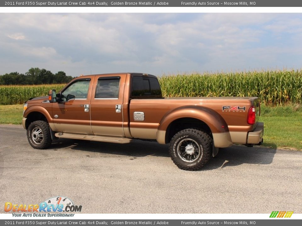 2011 Ford F350 Super Duty Lariat Crew Cab 4x4 Dually Golden Bronze Metallic / Adobe Photo #30