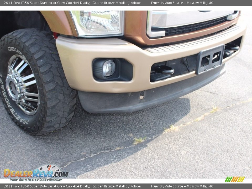 2011 Ford F350 Super Duty Lariat Crew Cab 4x4 Dually Golden Bronze Metallic / Adobe Photo #32