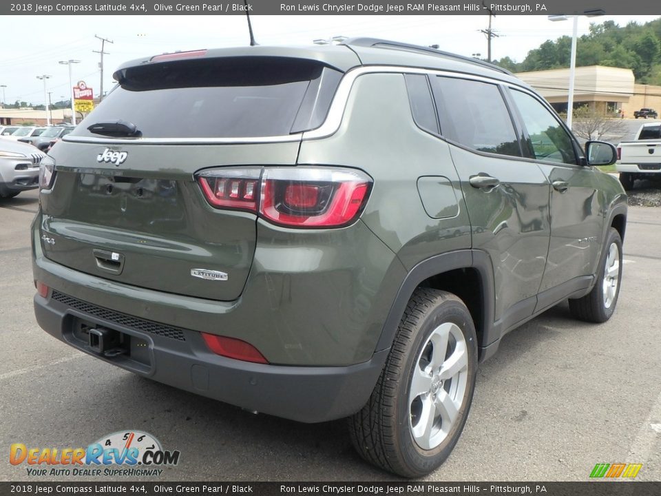 2018 Jeep Compass Latitude 4x4 Olive Green Pearl / Black Photo #3