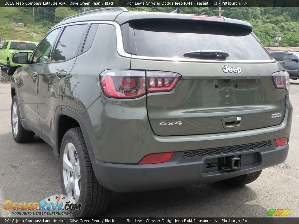 2018 Jeep Compass Latitude 4x4 Olive Green Pearl / Black Photo #5