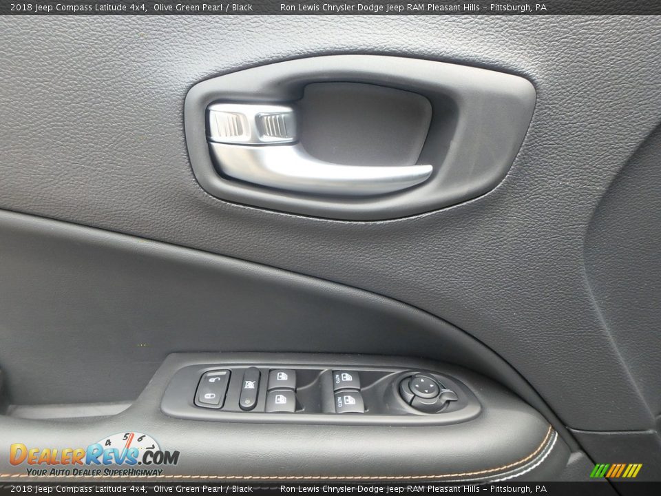 2018 Jeep Compass Latitude 4x4 Olive Green Pearl / Black Photo #12