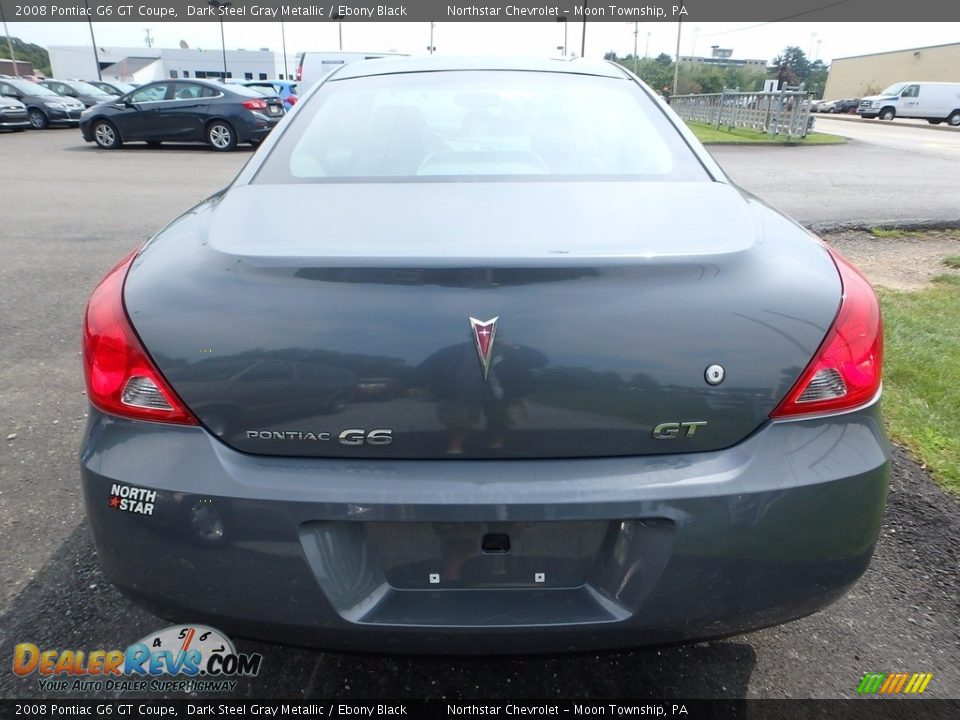 2008 Pontiac G6 GT Coupe Dark Steel Gray Metallic / Ebony Black Photo #3