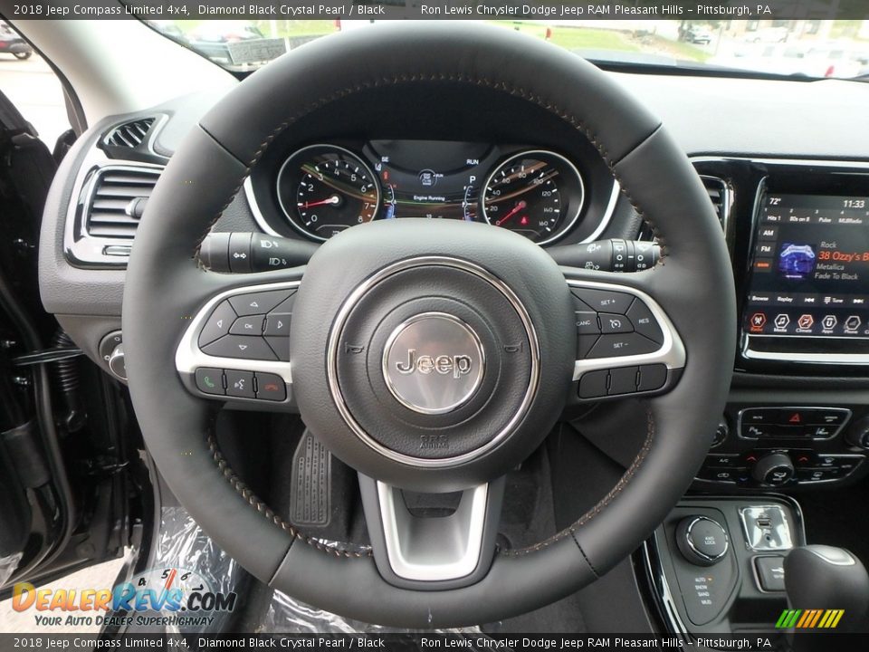 2018 Jeep Compass Limited 4x4 Steering Wheel Photo #19