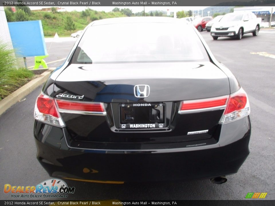 2012 Honda Accord SE Sedan Crystal Black Pearl / Black Photo #4