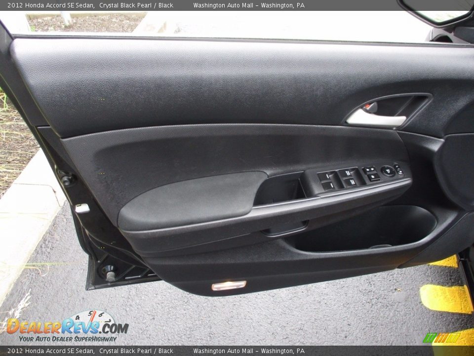 2012 Honda Accord SE Sedan Crystal Black Pearl / Black Photo #10