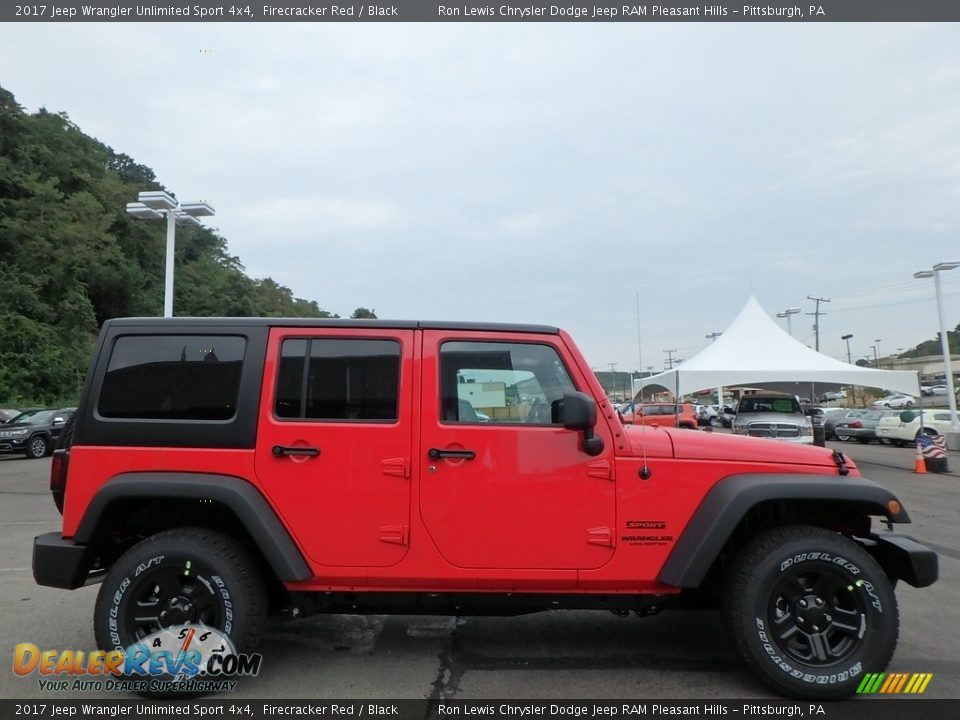 2017 Jeep Wrangler Unlimited Sport 4x4 Firecracker Red / Black Photo #2