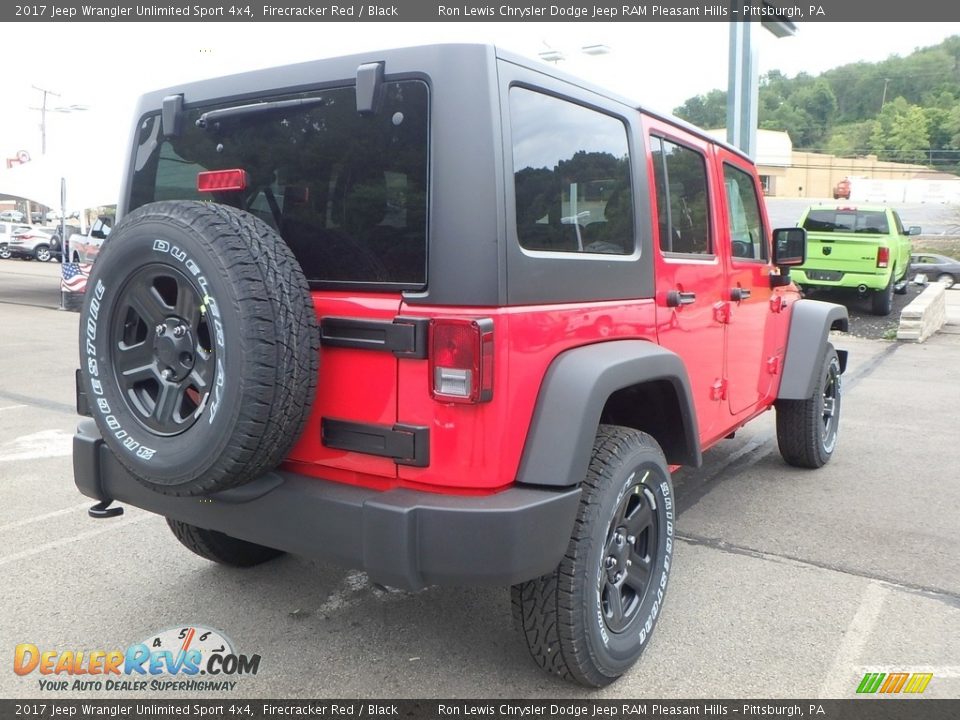 2017 Jeep Wrangler Unlimited Sport 4x4 Firecracker Red / Black Photo #3