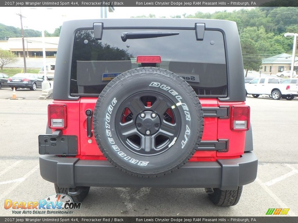 2017 Jeep Wrangler Unlimited Sport 4x4 Firecracker Red / Black Photo #4