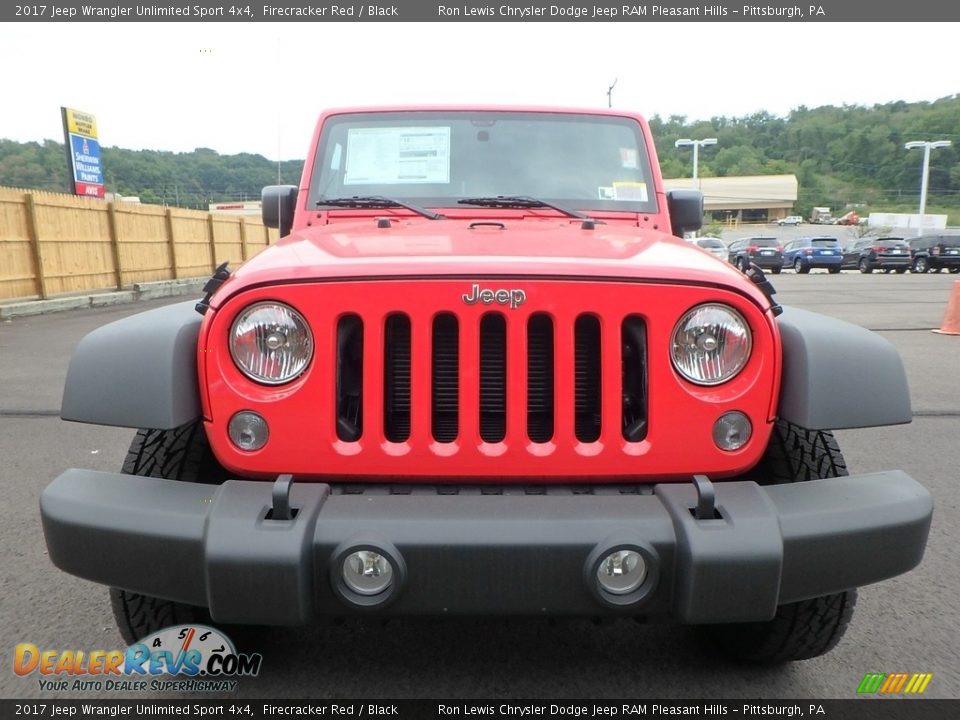 2017 Jeep Wrangler Unlimited Sport 4x4 Firecracker Red / Black Photo #8