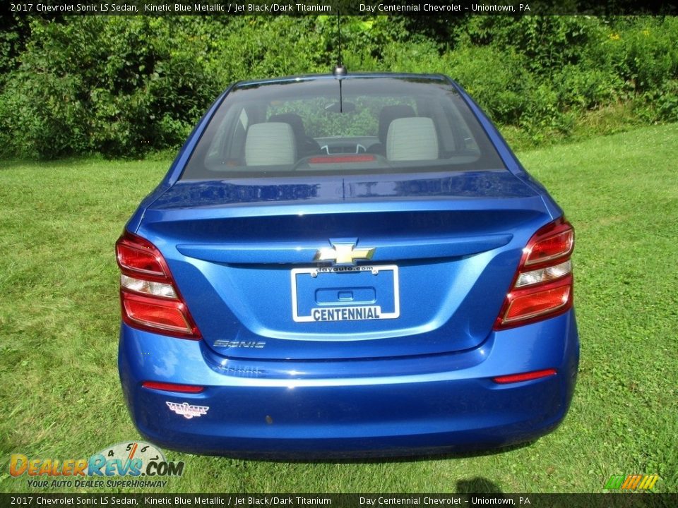 2017 Chevrolet Sonic LS Sedan Kinetic Blue Metallic / Jet Black/Dark Titanium Photo #3