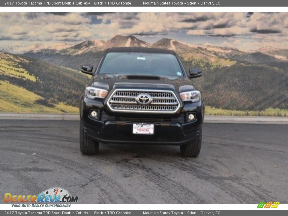 2017 Toyota Tacoma TRD Sport Double Cab 4x4 Black / TRD Graphite Photo #2
