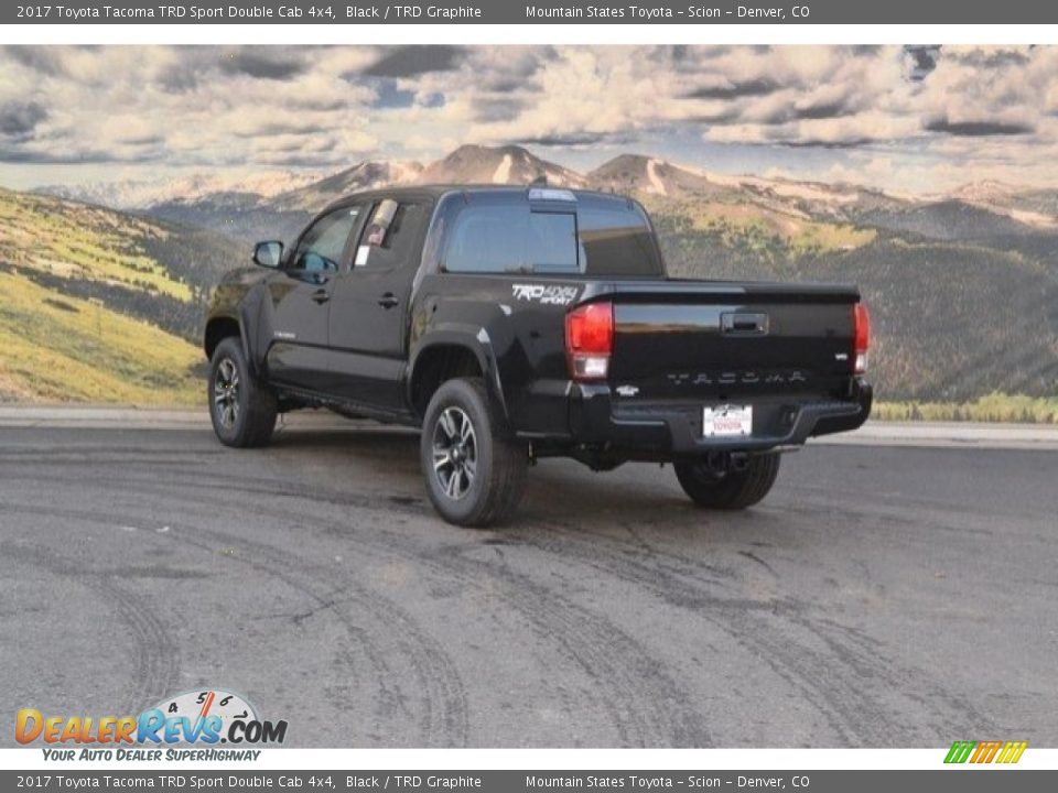 2017 Toyota Tacoma TRD Sport Double Cab 4x4 Black / TRD Graphite Photo #3