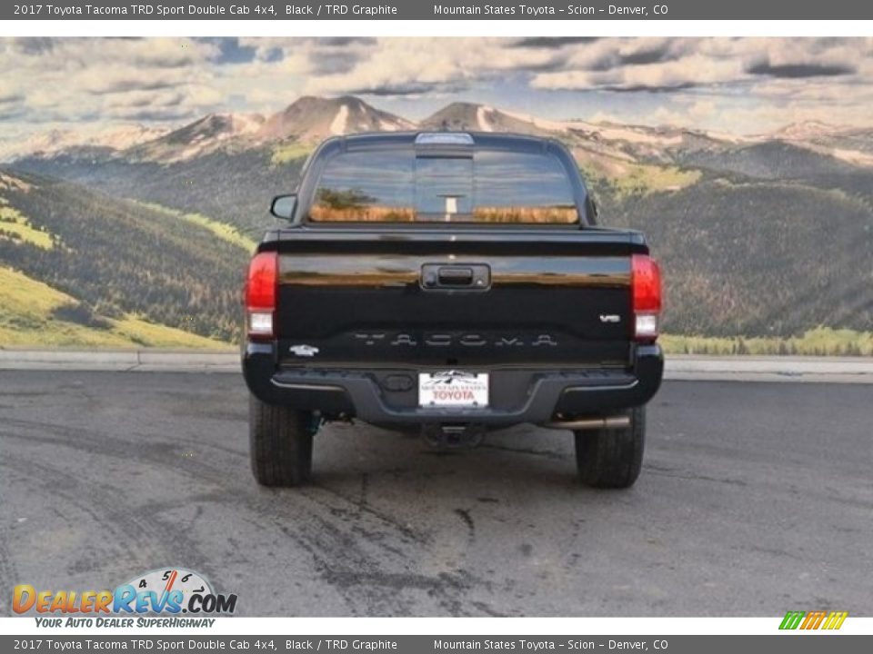 2017 Toyota Tacoma TRD Sport Double Cab 4x4 Black / TRD Graphite Photo #4