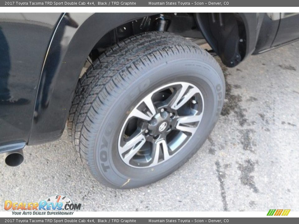 2017 Toyota Tacoma TRD Sport Double Cab 4x4 Black / TRD Graphite Photo #9