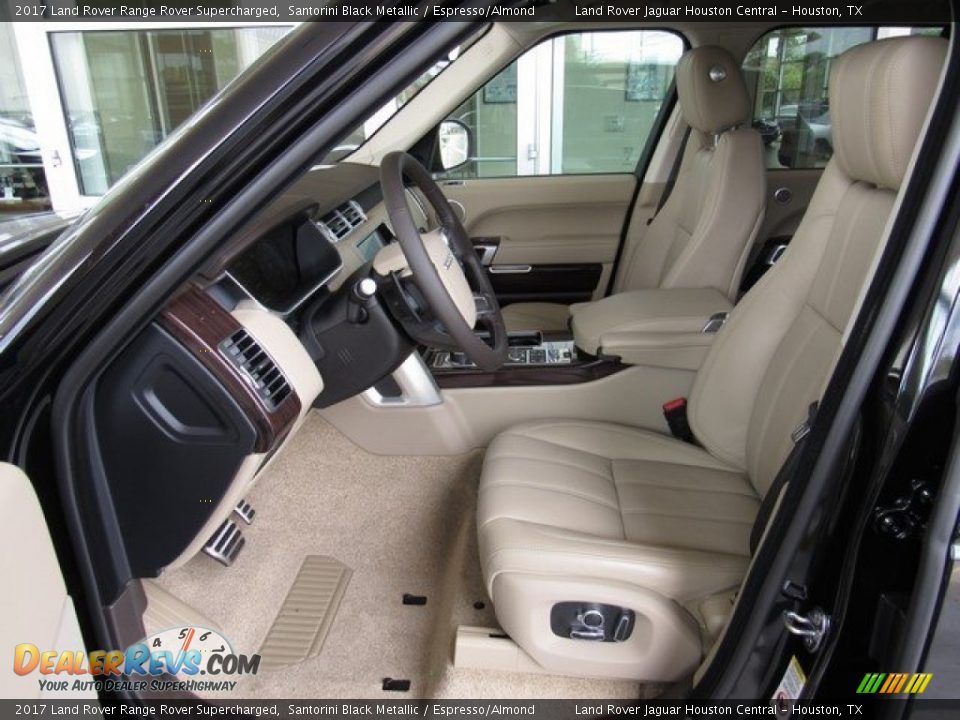 2017 Land Rover Range Rover Supercharged Santorini Black Metallic / Espresso/Almond Photo #3