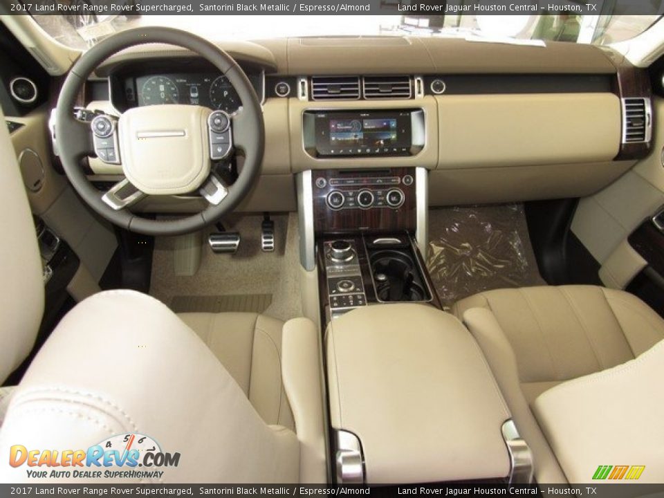 2017 Land Rover Range Rover Supercharged Santorini Black Metallic / Espresso/Almond Photo #4