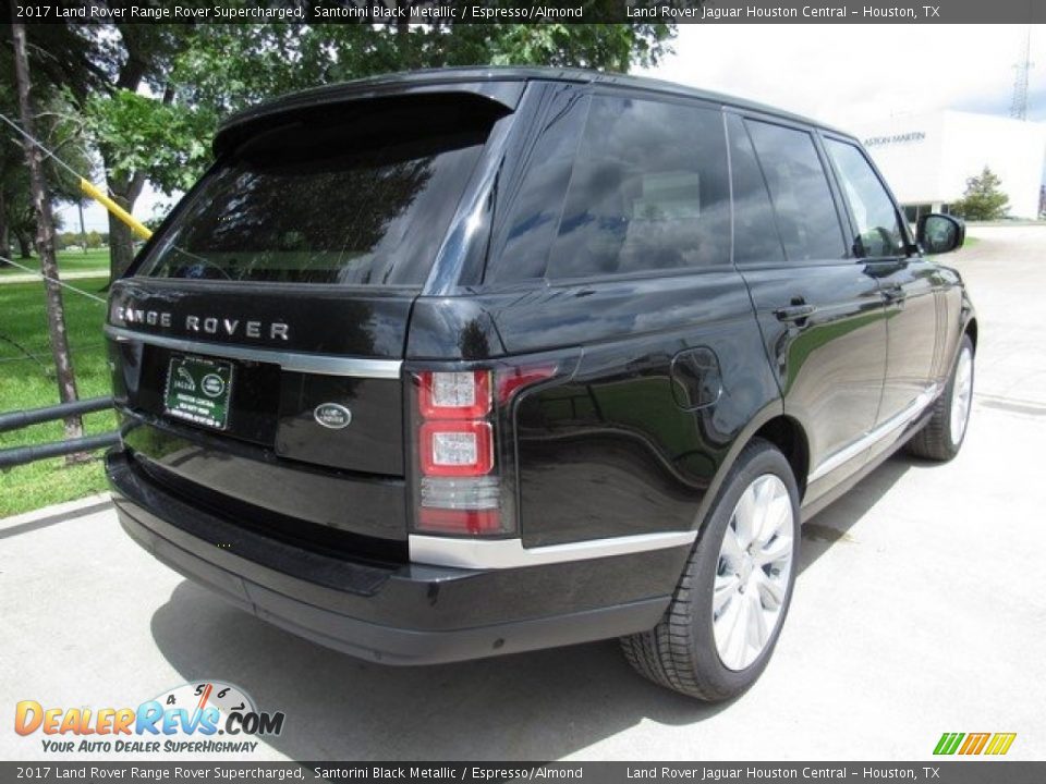 2017 Land Rover Range Rover Supercharged Santorini Black Metallic / Espresso/Almond Photo #7