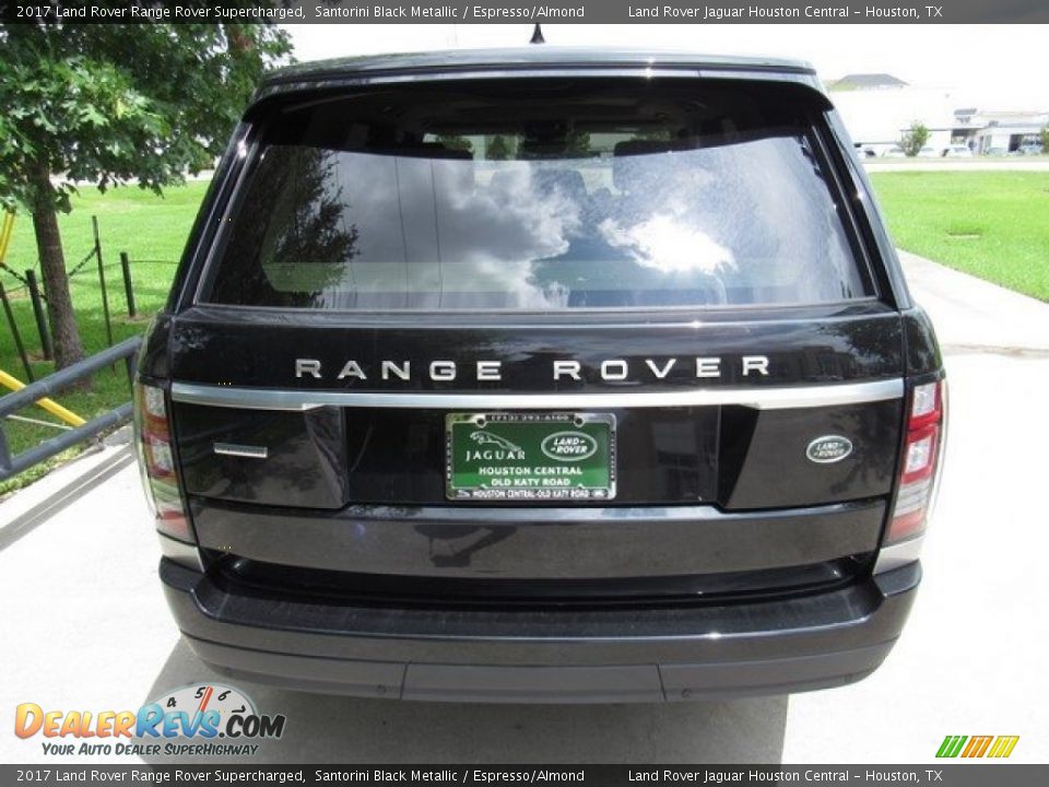 2017 Land Rover Range Rover Supercharged Santorini Black Metallic / Espresso/Almond Photo #8