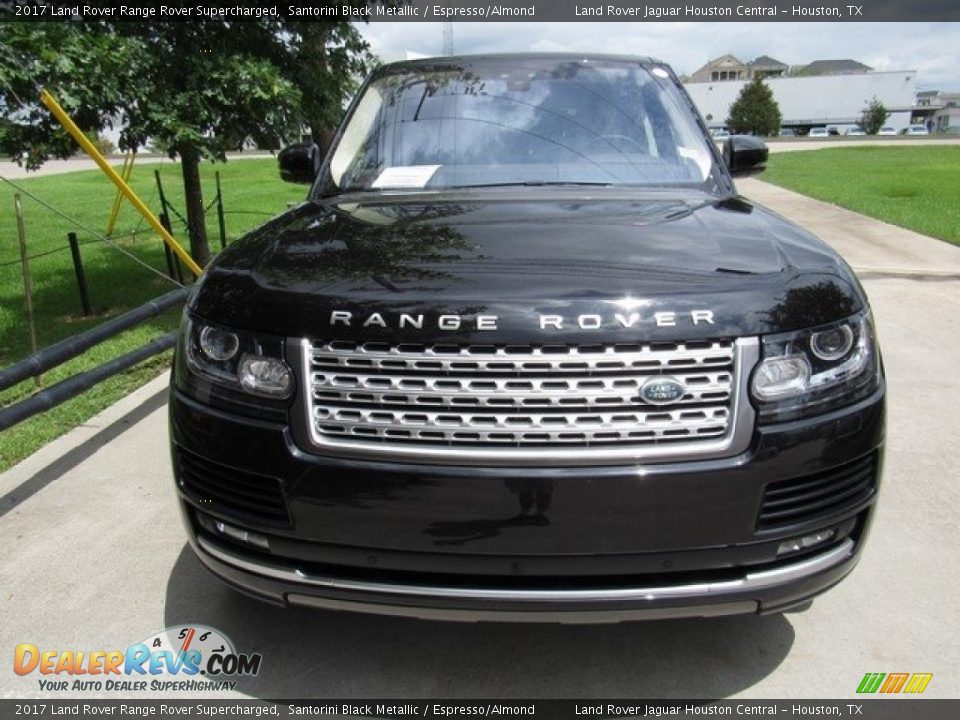 2017 Land Rover Range Rover Supercharged Santorini Black Metallic / Espresso/Almond Photo #9