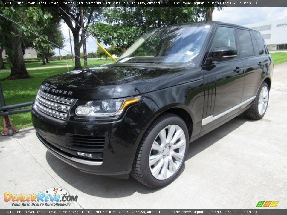 2017 Land Rover Range Rover Supercharged Santorini Black Metallic / Espresso/Almond Photo #10