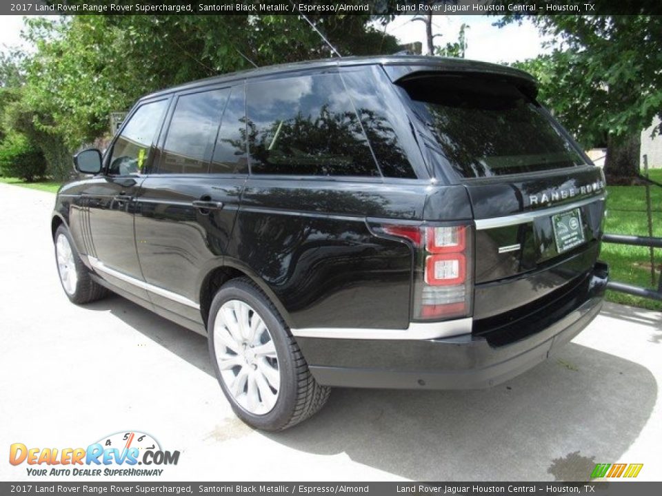 2017 Land Rover Range Rover Supercharged Santorini Black Metallic / Espresso/Almond Photo #12